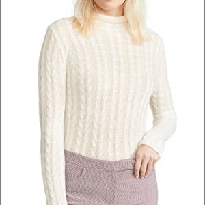 Theory Cream Turtleneck Sweater